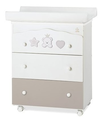 Multifunkčná biela prebaľovacia komoda Baby Re